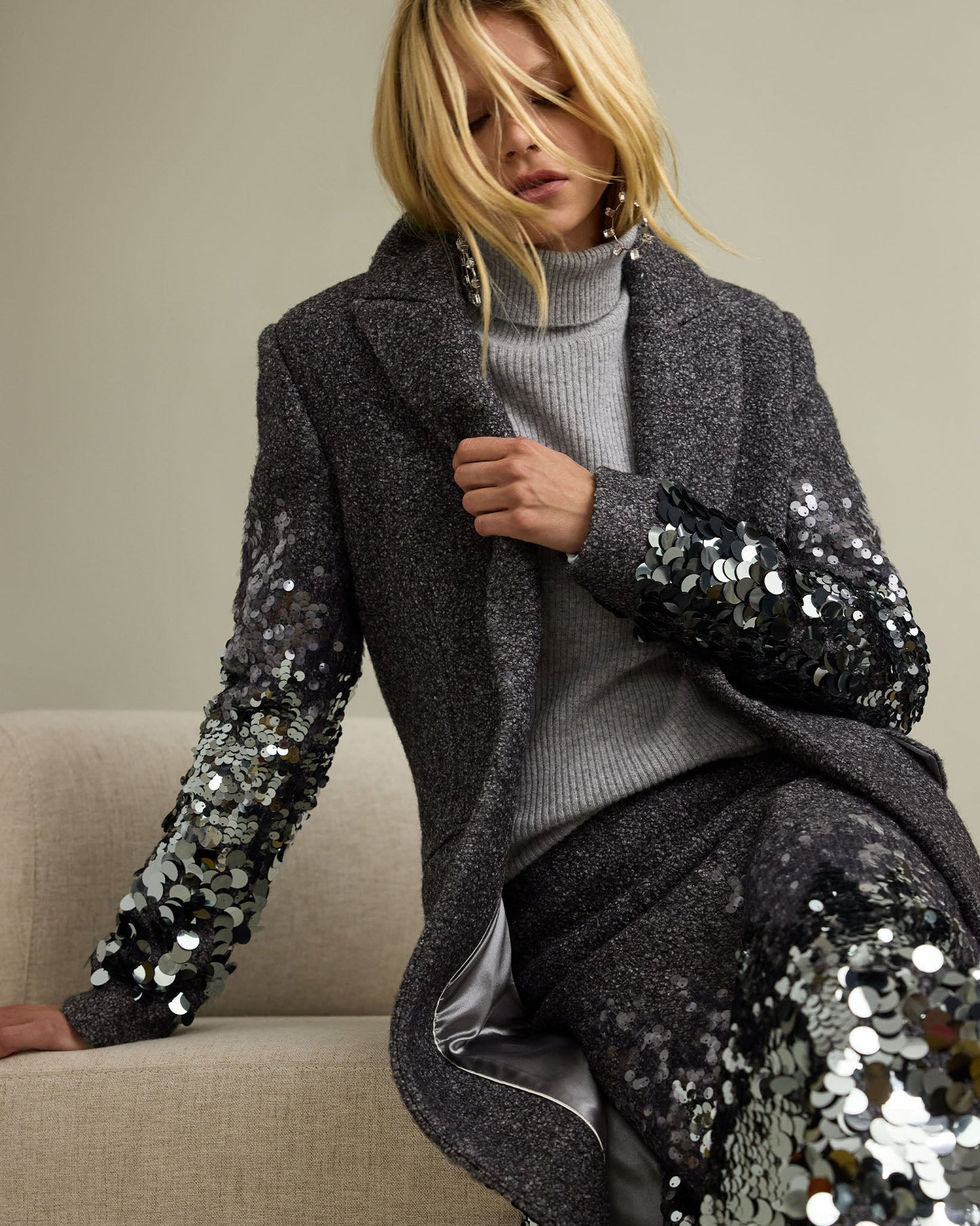 Christina Cashmere Turtleneck Sweater