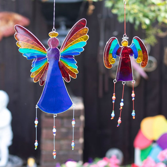 38cm Rainbow Angel Suncatcher ๐ฌ๐ง