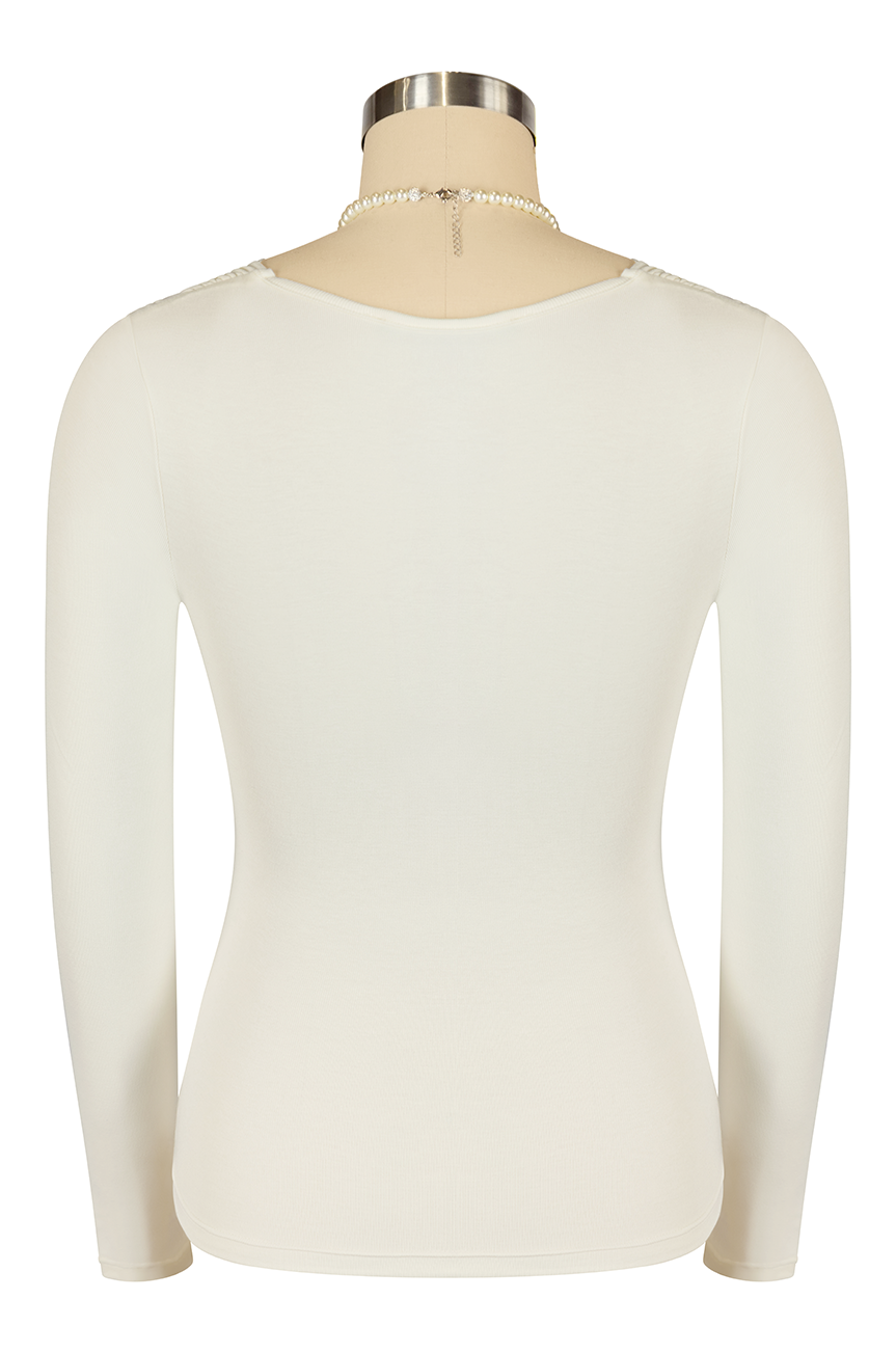 D'Amour Follies Cross Over Top (Ivory)