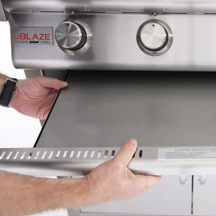 Blaze Drip Tray Flame Guard for Professional LUX 34-Inch Gas Grills