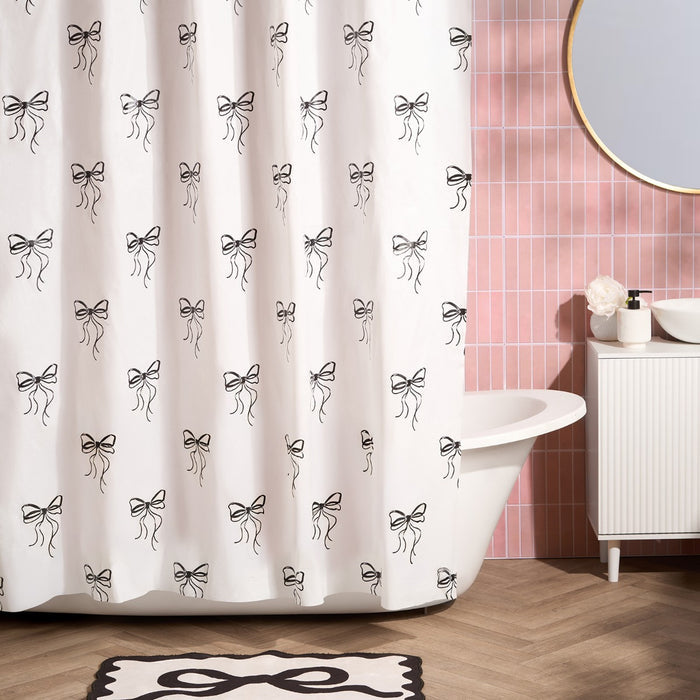 Bow Print Shower Curtain 🇬🇧