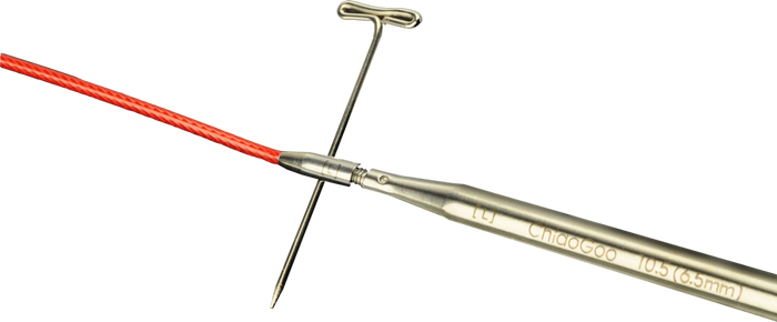 ChiaoGoo 4” Red Lace Twist Interchangeable Needle Tip