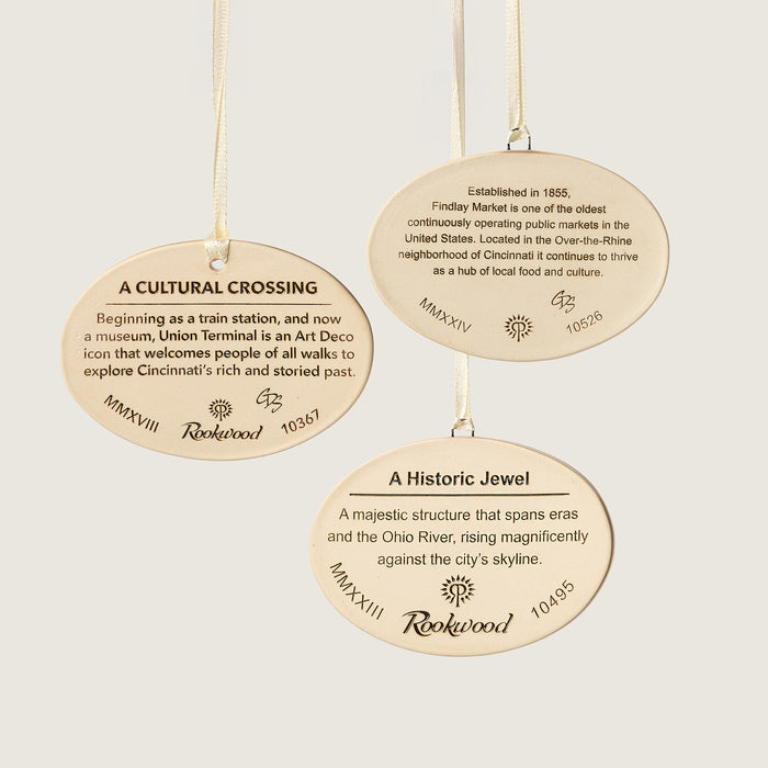 City Scene Ornament Trio, Sencha