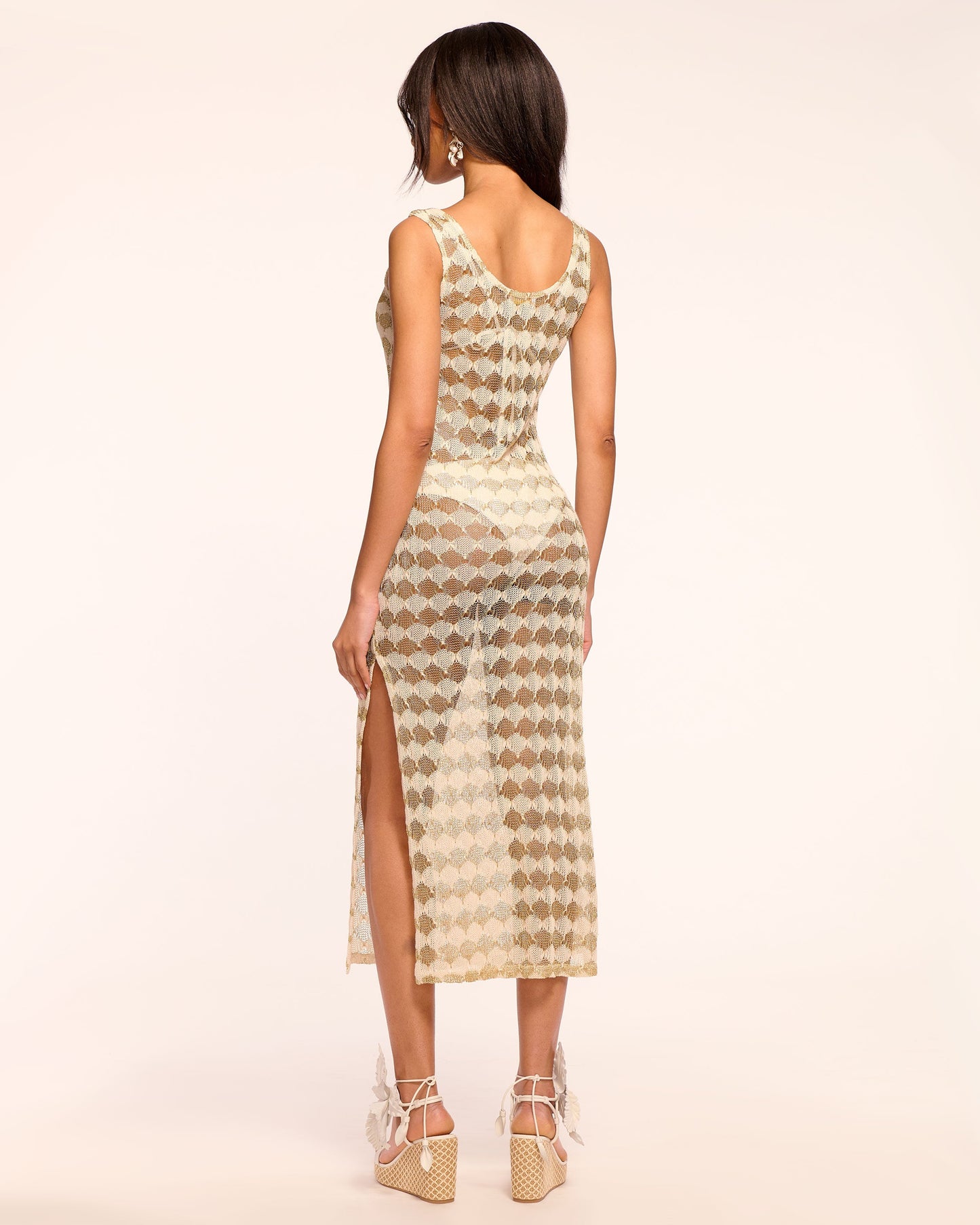 Angely Crochet Coverup Midi Dress