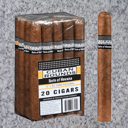 CUBAN ROUNDS CHURCHILL NATURAL (7" x 50)