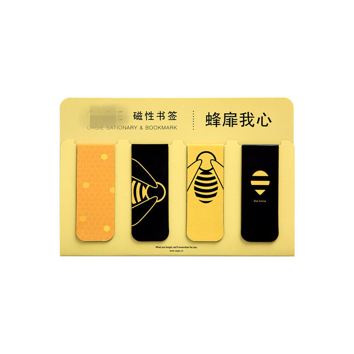 Durable Book Magnet Bookmarks In Four Packs π¨π³
