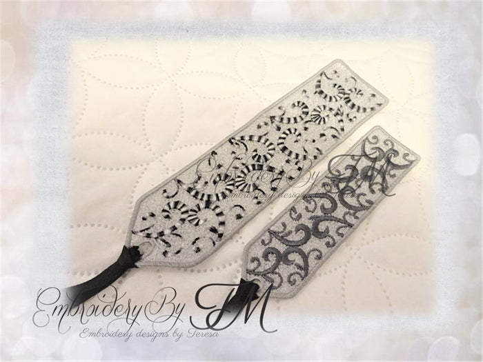 FSL bookmark ornament /5x7 hoop and 4x4 hoop/ two sizes
