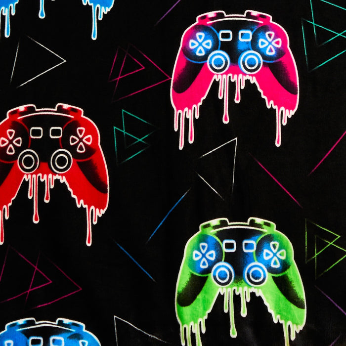 Gaming Glow In The Dark Duvet Set - Black ๐ฌ๐ง