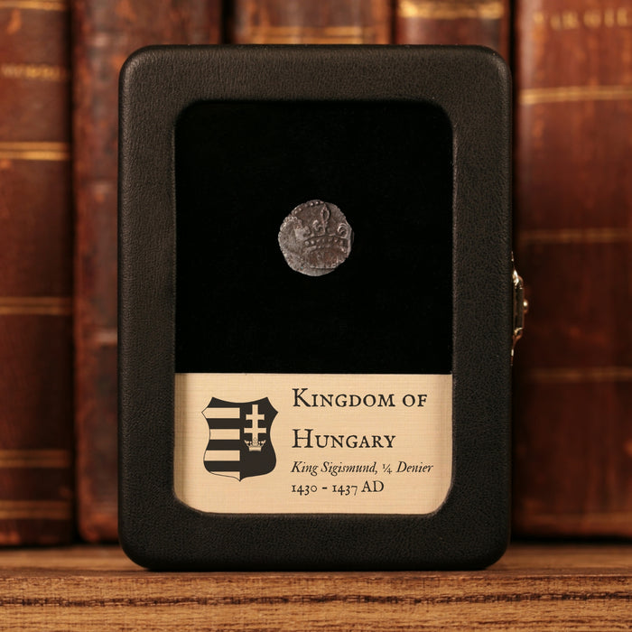 Hungary, King Sigismund, AR ¼ Denier - 1430 to 1437 CE - Hungary