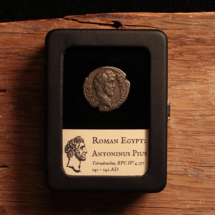 Roman Egypt, Emperor Antoninus Pius, Tetradrachm, Artemis Reverse - 141 to 142 CE - Roman Provinces