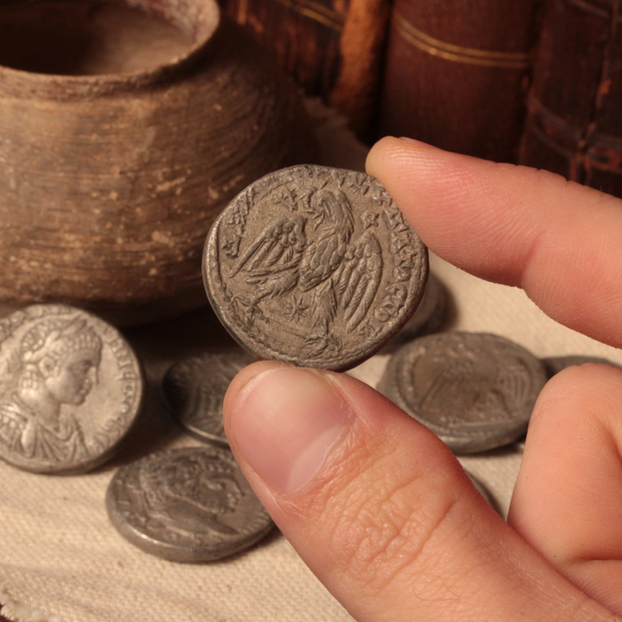 Roman Syria, Provincial Tetradrachm with Eagle - c. 193 to 235 CE - Roman Empire
