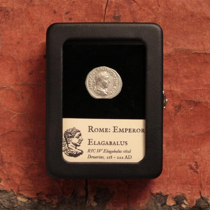 Rome, Emperor Elagabalus, Silver Denarius, Victory Reverse - 218 to 222 CE - Roman Empire