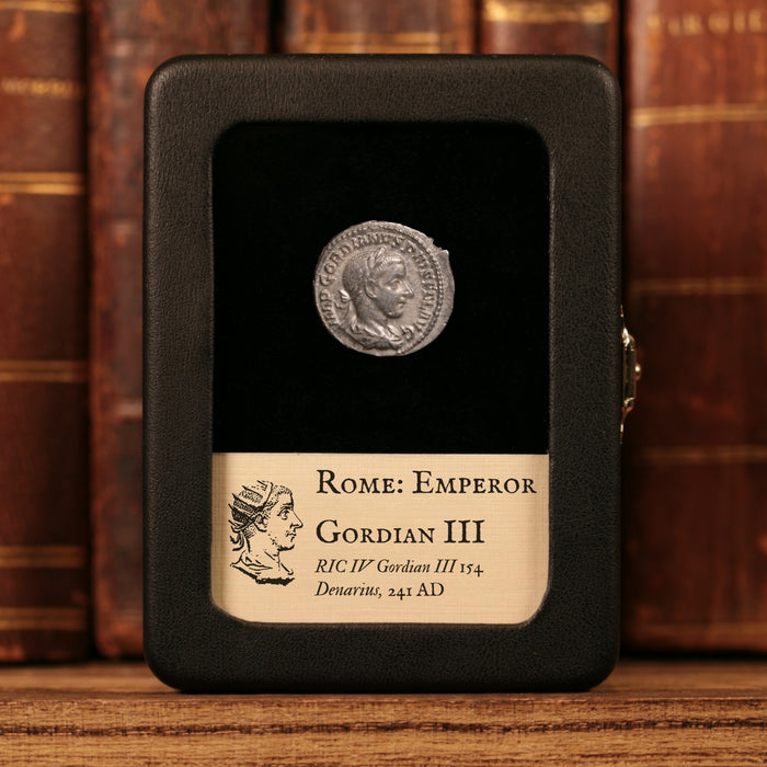 Rome, Emperor Gordian III, AR Denarius, Securitas (Goddess of Security) - 241 CE - Roman Empire