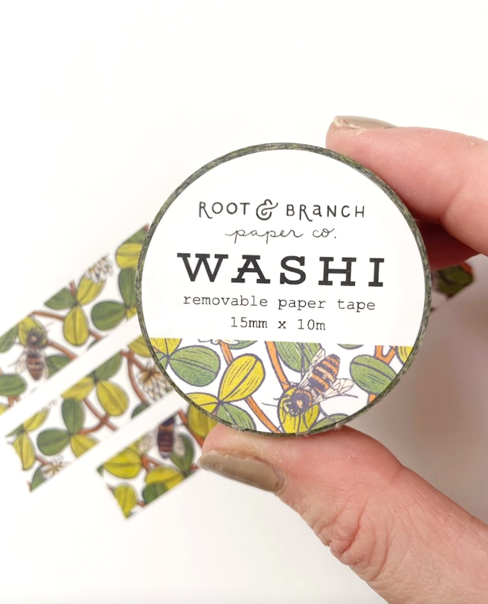 Root & Branch Paper Co. - White Clover Washi Tape