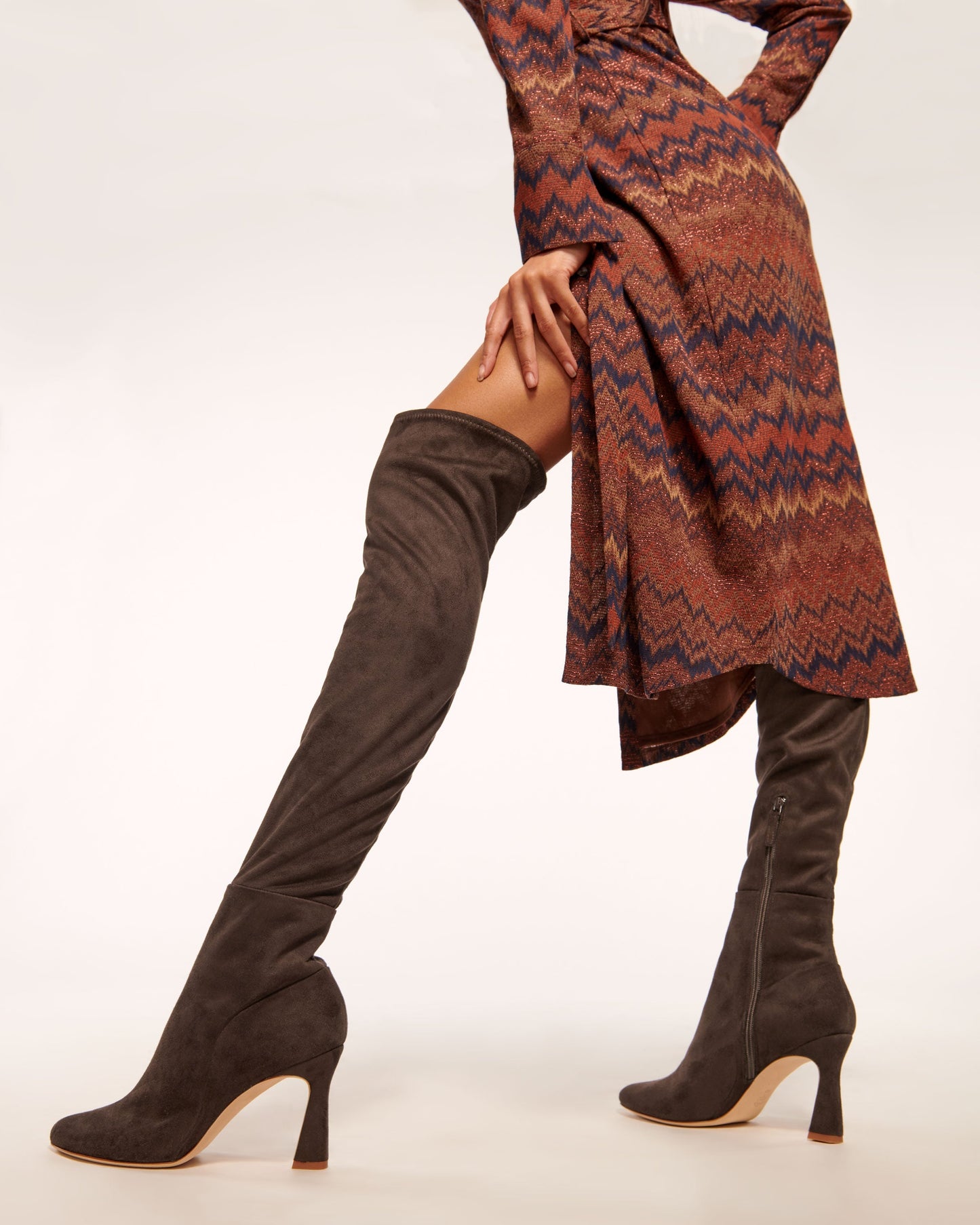 Dara Suede Over-The-Knee Boots | CHOCOLATE SUEDE