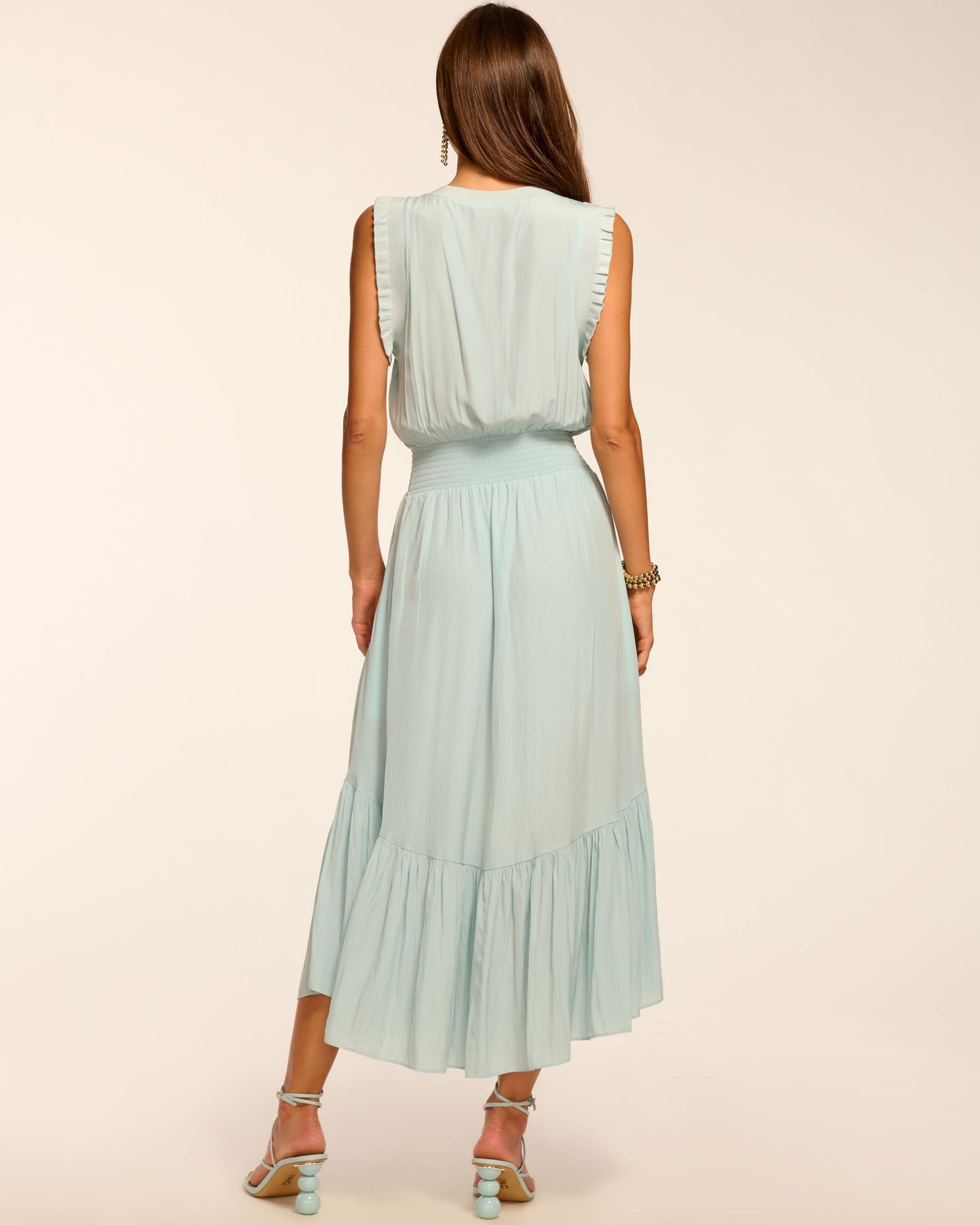 Coco Smocked Sleeveless Midi Dress