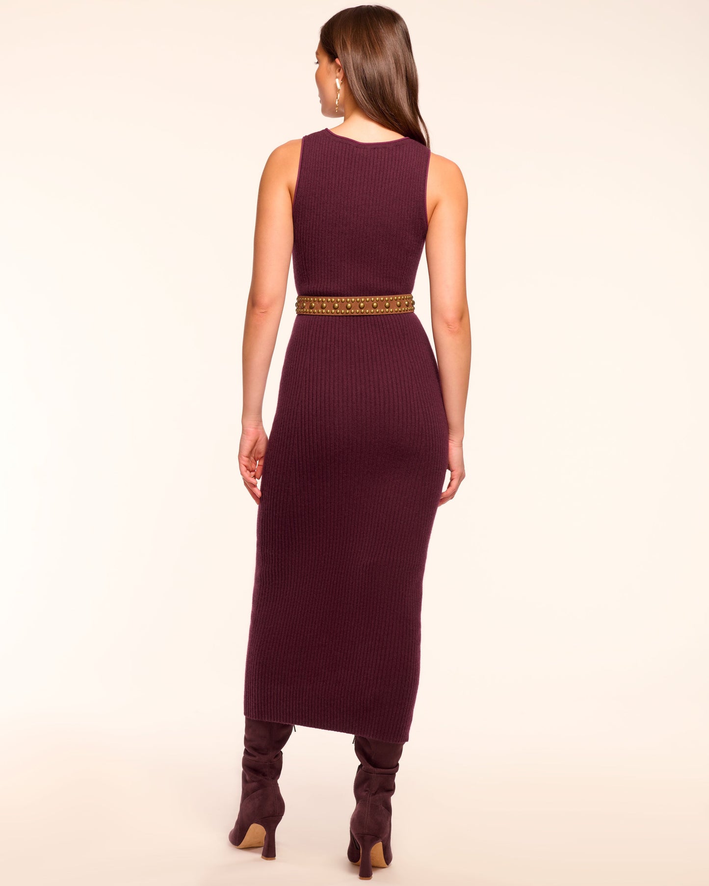Charlotte Cashmere Midi Dress | BLACKBERRY