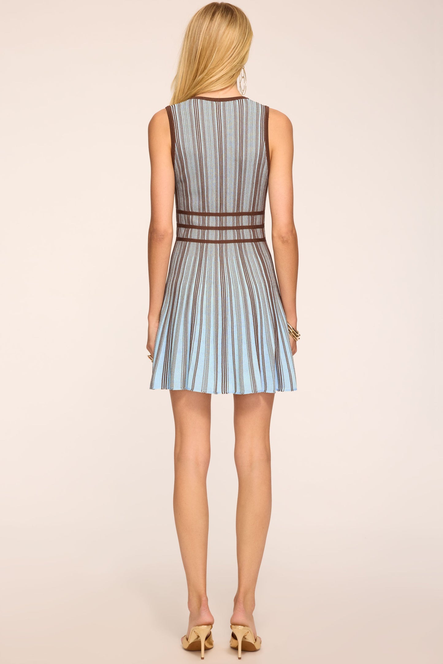 Aria Printed Knit Mini Dress | SEPIA COMBO