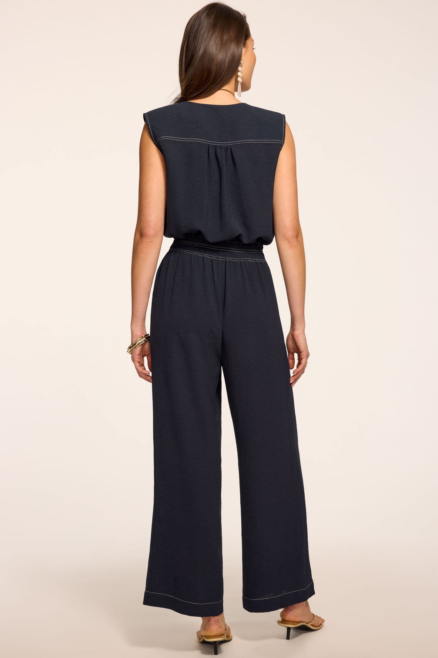 Astrid V-Neck Belted Jumpsuit