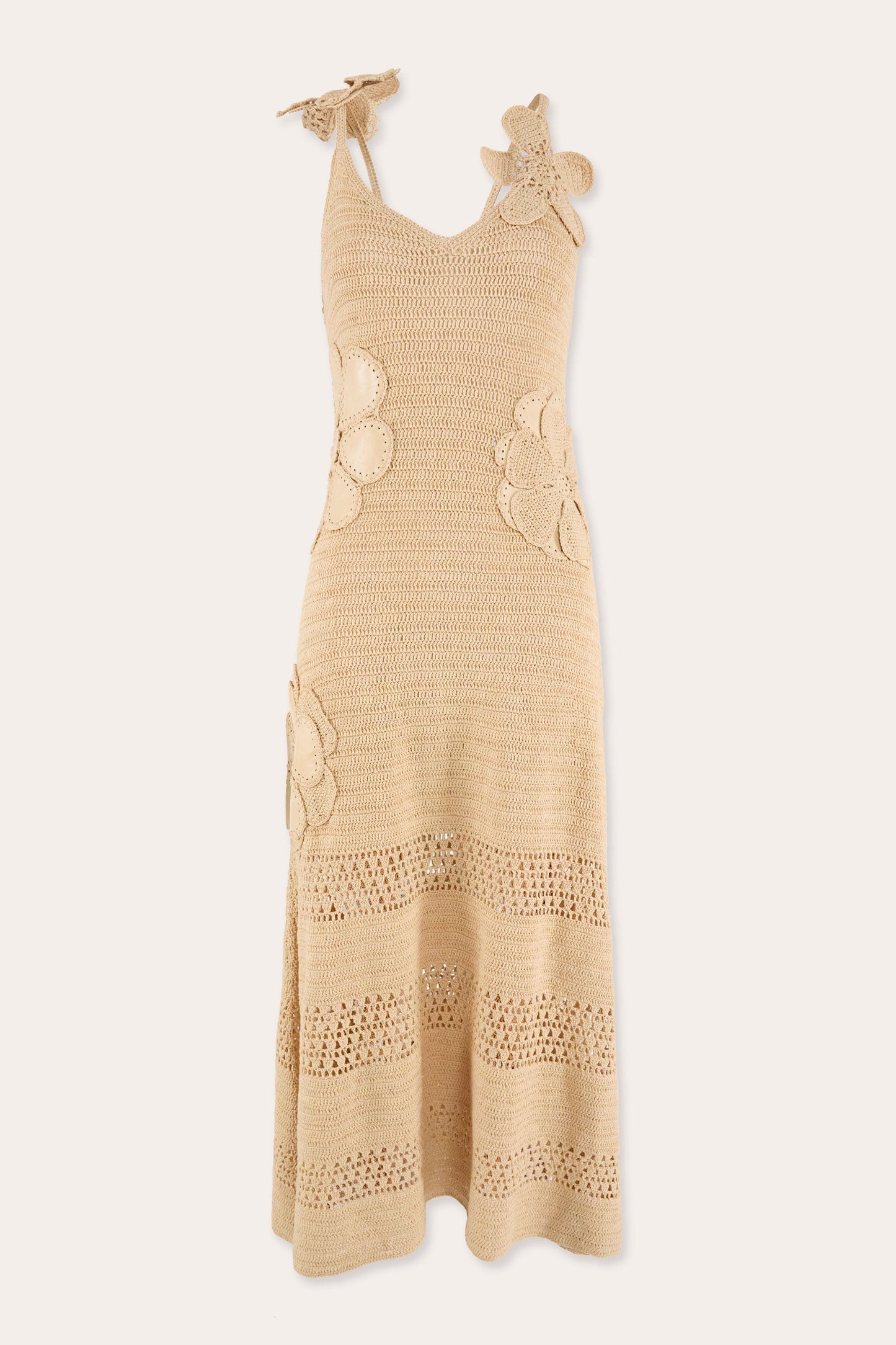Camille Crochet Knit Midi Dress