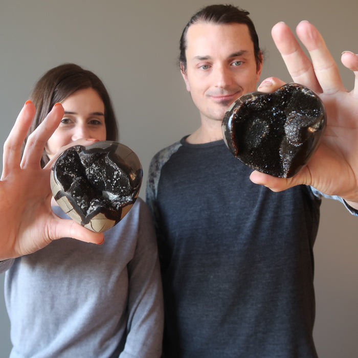 Septarian Heart Passion of the Dragon Stone Geode Cluster