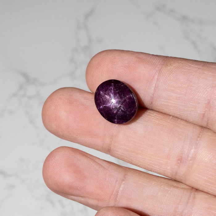 Star Ruby 22.90 ct 15x13mm - InnerVision Crystals