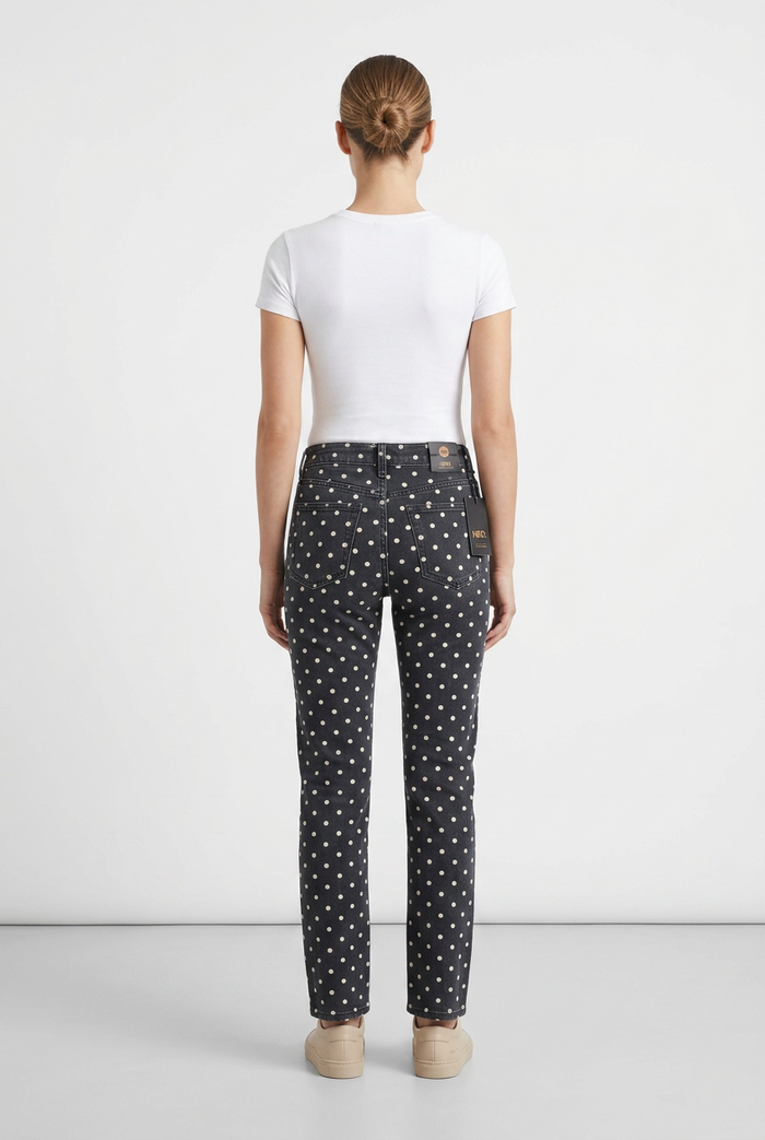 vintage straight polka dot