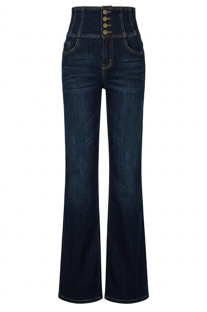 Vegas Wide Leg Denim Jean (Dark Denim)