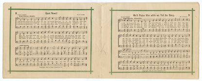 1881 Victorian CHRISTMAS SELECTIONS Song Book, Holiday Sheet Music