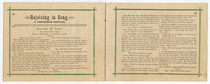 1881 Victorian CHRISTMAS SELECTIONS Song Book, Holiday Sheet Music