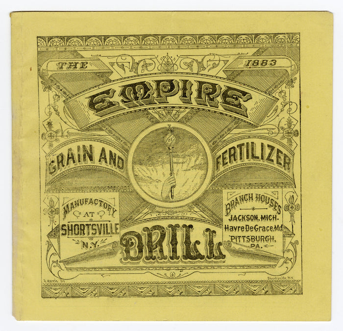 1883 EMPIRE DRILL for Grain, Farming and Fertilizing Promotional Booklet, Catalog