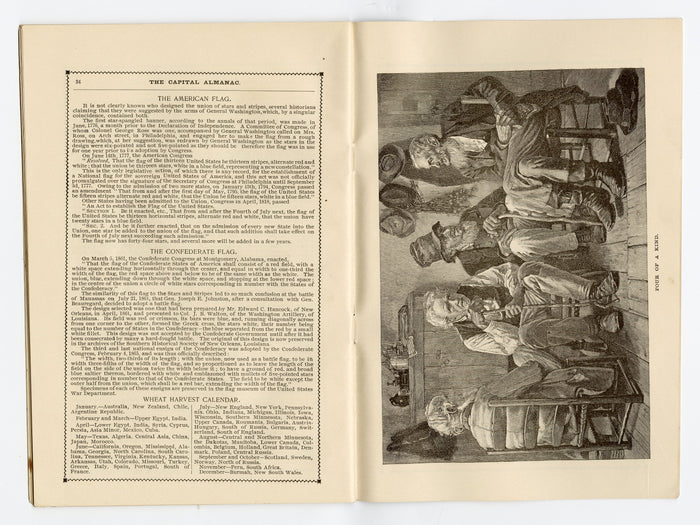 1894 Victorian CAPITAL IllUSTRATED ALMANAC, Federal Government, Congress