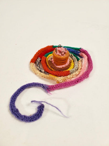 1920's Antique KNITTING SPOOL OUTFIT Children's Game, Nearly Complete