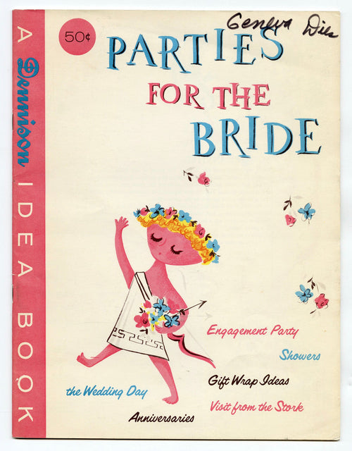 1960's Dennison Parties for the Bride Wedding Idea Book, Paper Crafts