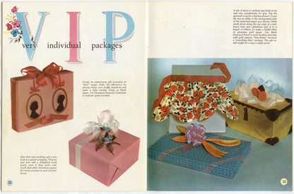 1960's Dennison Parties for the Bride Wedding Idea Book, Paper Crafts