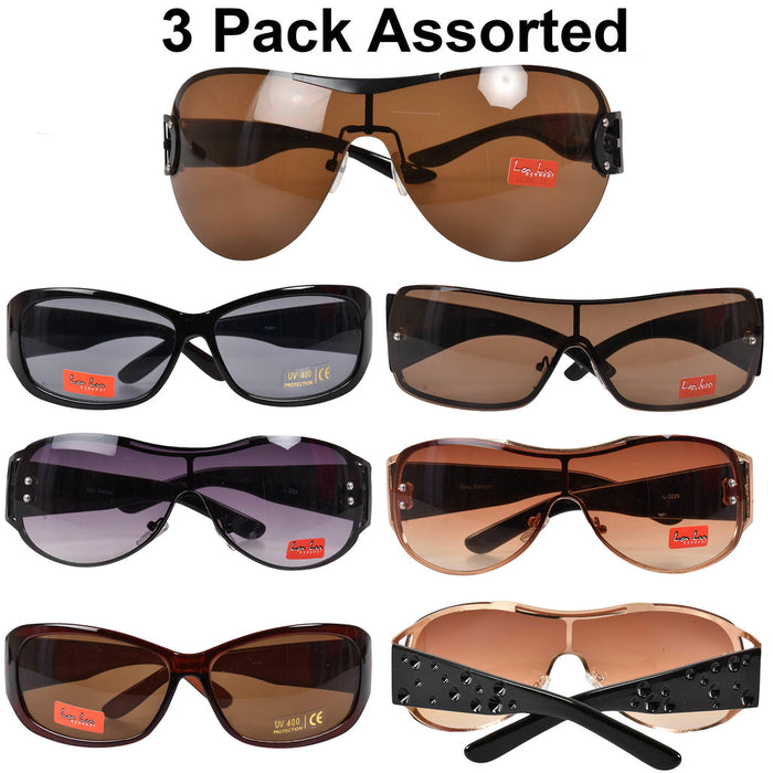 3 Pack Ladies Assorted Glasses 🇬🇧