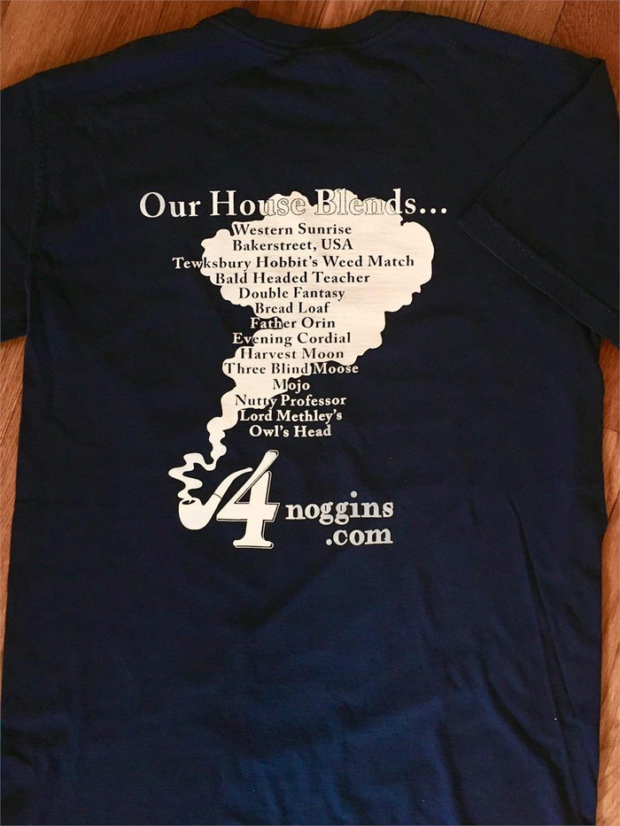 4Noggins Apparel:  NAVY COTTON T-SHIRT - 4Noggins.com