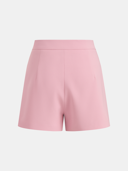 Belted Wide Sleeve Top & Shorts Set