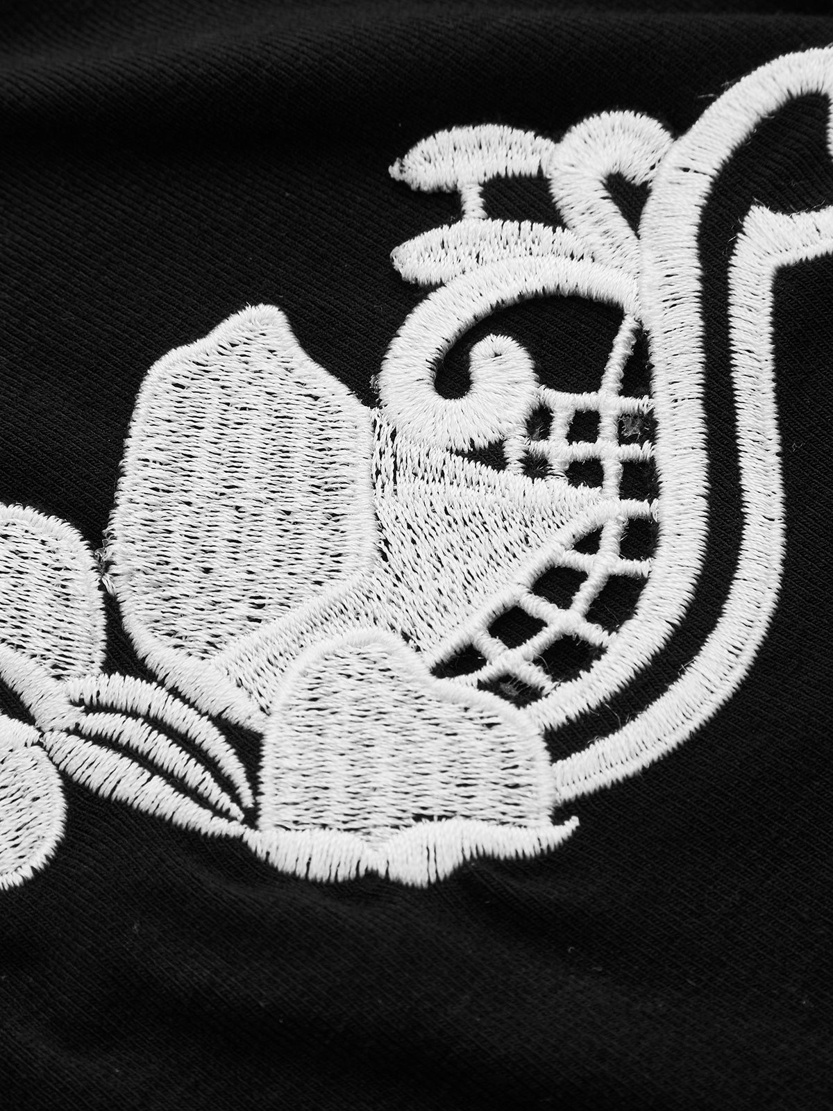 Embroidery Fitted Short Sleeve Top