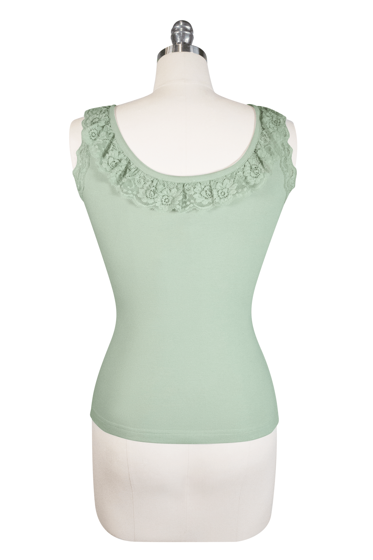 D'Amour Madam Ruffle Singlet (Green)