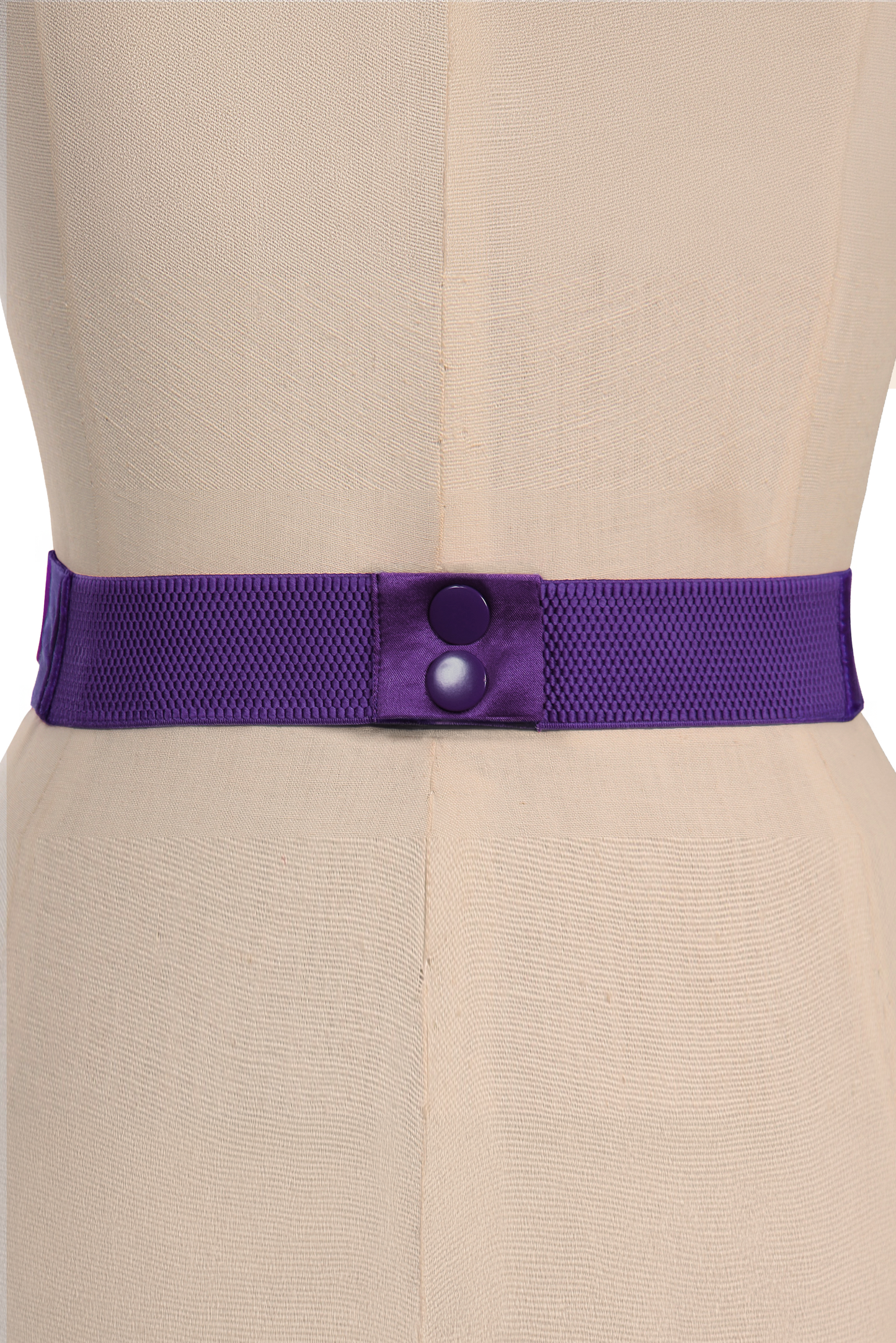 D'Amour Follies Velvet Bow Belt With Tails (Purple)