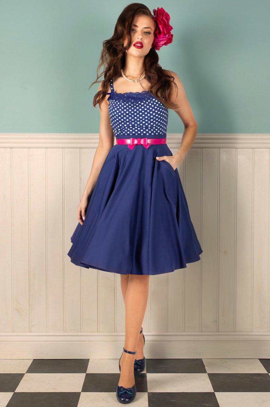 Dottie Darling Skirt (Navy)