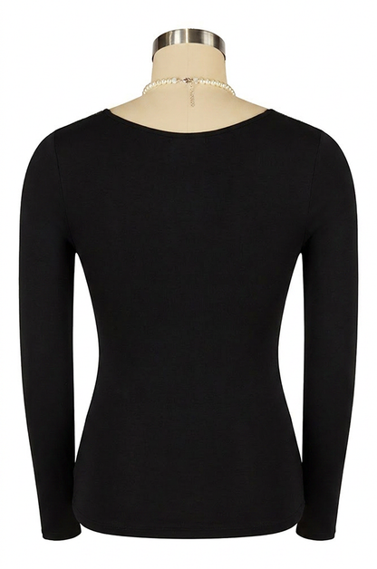 D'Amour Follies Cross Over Top (Black)