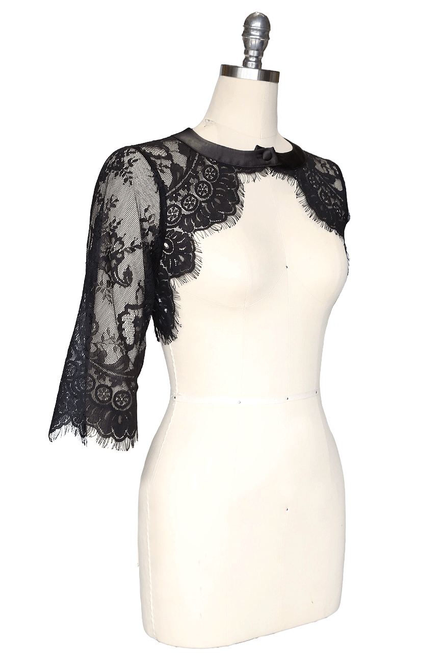 D'Amour Lace Shrug (Black)