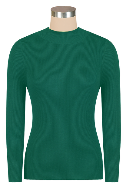 TurtleNeck Knit Top (Green)
