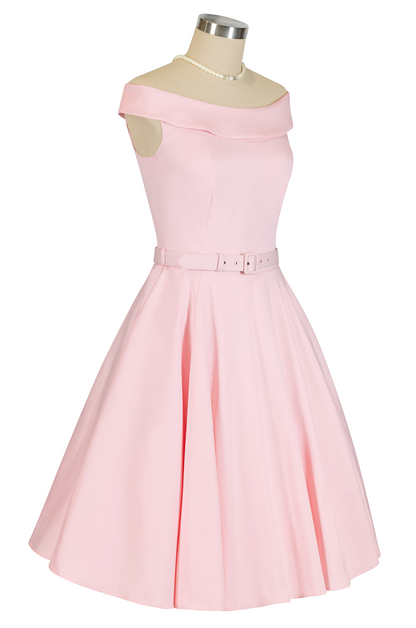 Oriana Belted Dress (Pink)
