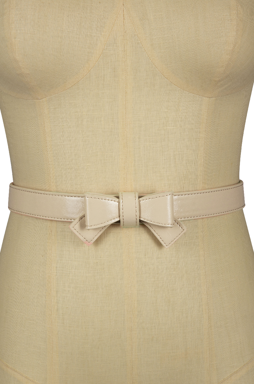Pretty Kitty Follies Bow belt (Nude)