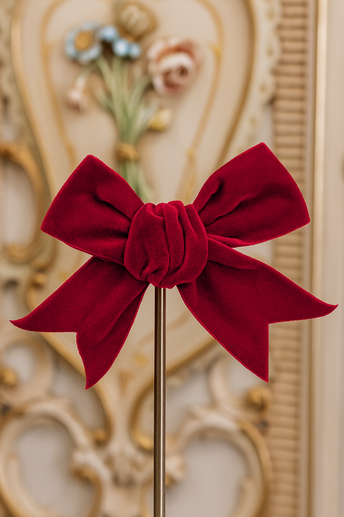 D'Amour Follies Large Hair Bow (Red)
