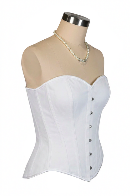 D'Amour Steel Boned Corset (Off White)