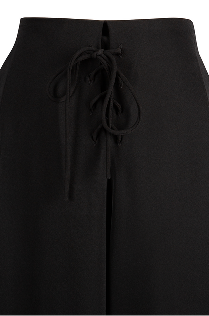 D'Amour Wide Leg Lace Up Pants